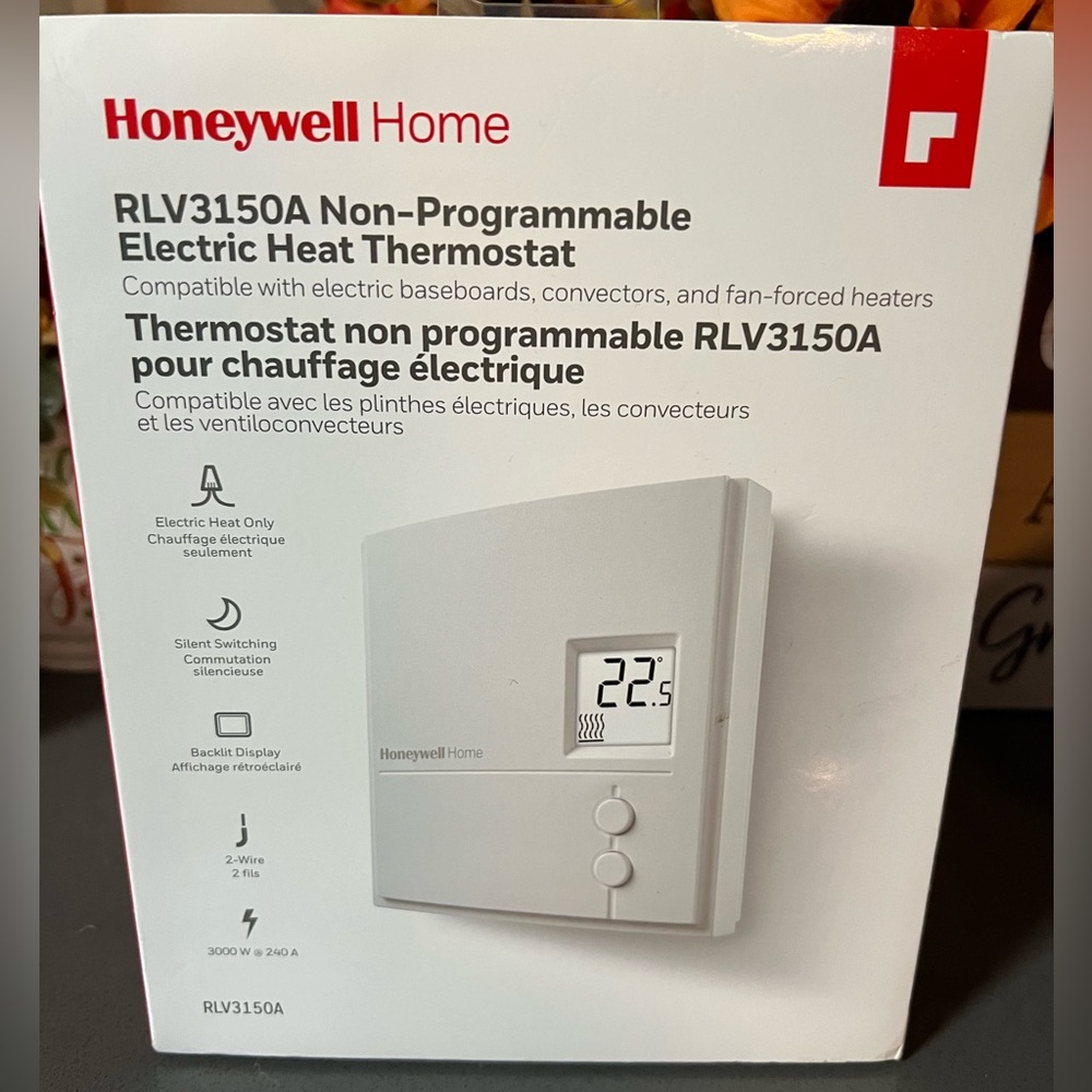 B2 -6  Honeywell Home RLV3150A Electric Heat thermostat